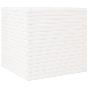 Odlingslåda vit 70x70x68,5 cm massiv furu