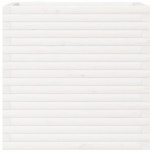 Odlingslåda vit 70x40x68,5 cm massiv furu