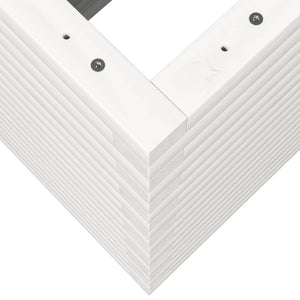 Odlingslåda vit 70x40x68,5 cm massiv furu