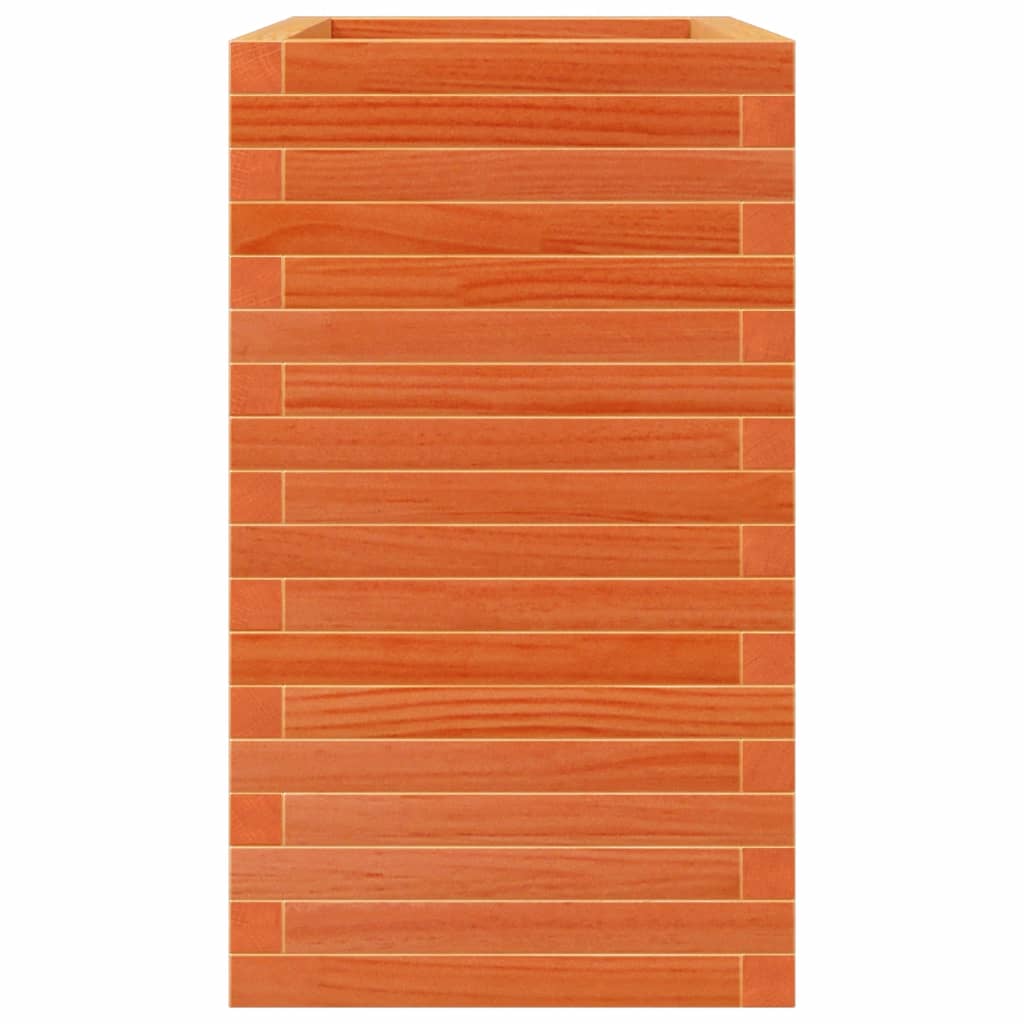 Odlingslåda vaxbrun 70x40x68,5 cm massiv furu