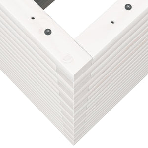 Odlingslåda vit 90x40x68,5 cm massiv furu
