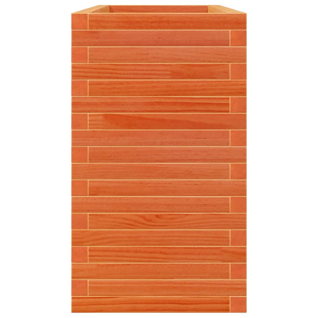 Odlingslåda vaxbrun 110x40x68,5 cm massiv furu