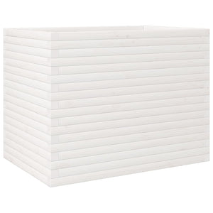 Odlingslåda vit 90x60x68,5 cm massiv furu