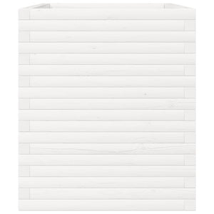 Odlingslåda vit 90x60x68,5 cm massiv furu