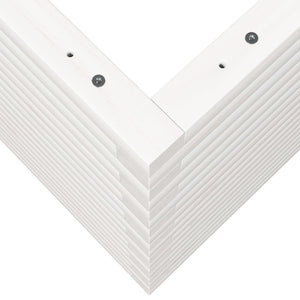 Odlingslåda vit 90x60x68,5 cm massiv furu