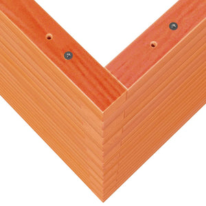 Odlingslåda vaxbrun 90x60x68,5 cm massiv furu