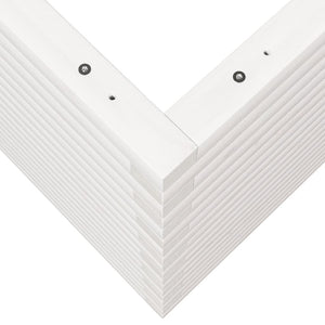 Odlingslåda vit 110x60x68,5 cm massiv furu