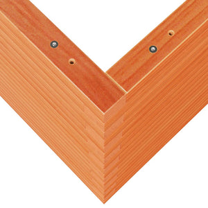 Odlingslåda vaxbrun 110x60x68,5 cm massiv furu