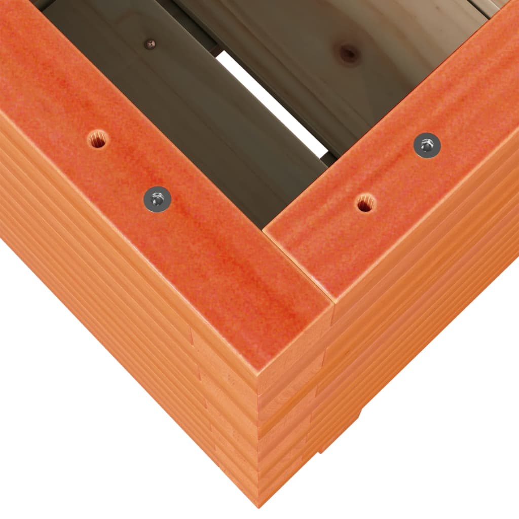 Odlingslåda vaxbrun 40x40x49,5 cm massiv furu