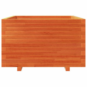 Odlingslåda vaxbrun 80x80x49,5 cm massiv furu