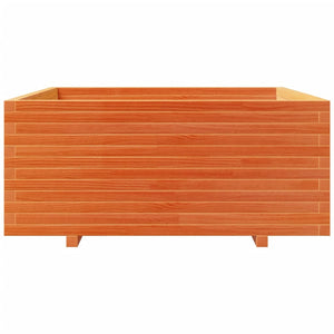 Odlingslåda vaxbrun 110x110x49,5 cm massiv furu
