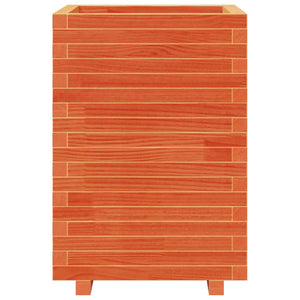 Odlingslåda vaxbrun 50x50x72,5 cm massiv furu