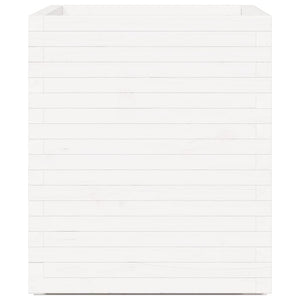 Odlingslåda vit 60x60x72,5 cm massiv furu