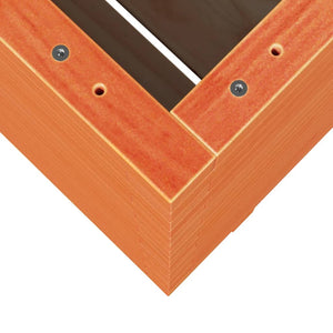 Odlingslåda vaxbrun 60x60x72,5 cm massiv furu