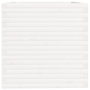 Odlingslåda vit 70x70x72,5 cm massiv furu
