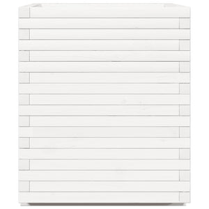 Odlingslåda vit 90x60x72,5 cm massiv furu