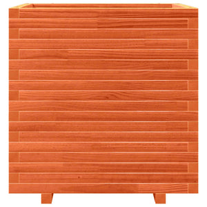 Odlingslåda vaxbrun 70x70x72 cm massiv furu