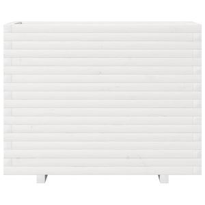 Odlingslåda 90x40x72 cm vit massiv furu