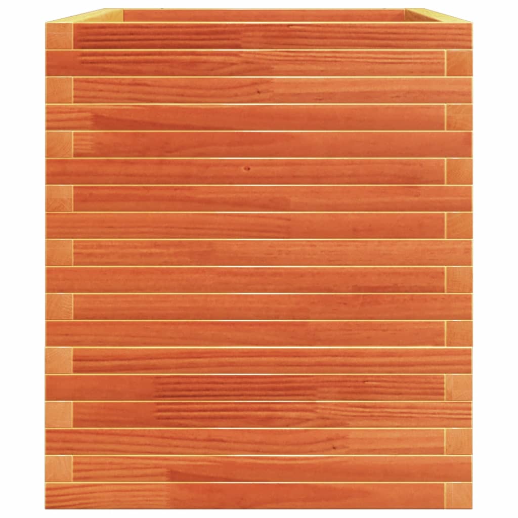 Odlingslåda vaxbrun 110x60x72 cm massiv furu