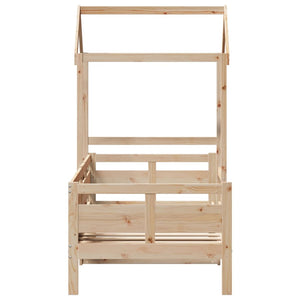 Dagbädd med tak 90x190 cm massiv furu