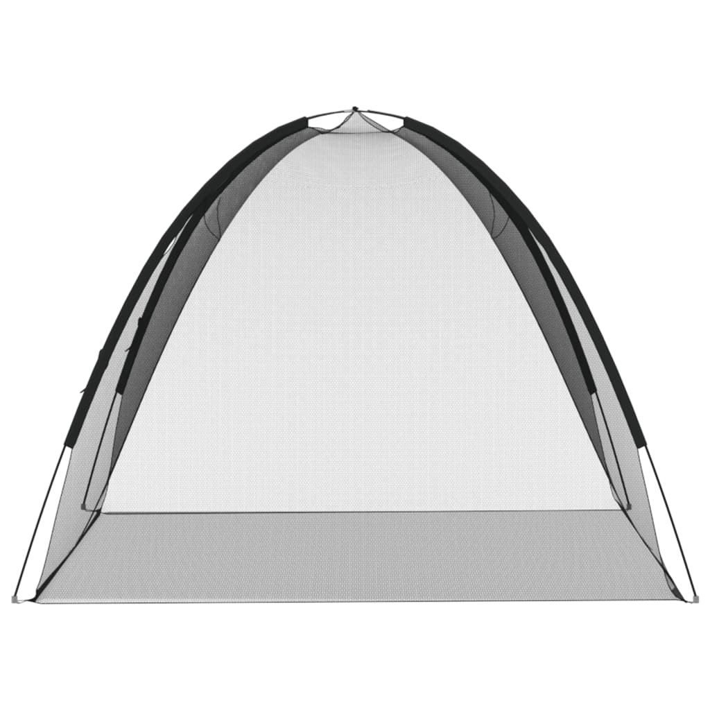 Myggnät med dörrar 220 mesh svart 200x180x135 cm