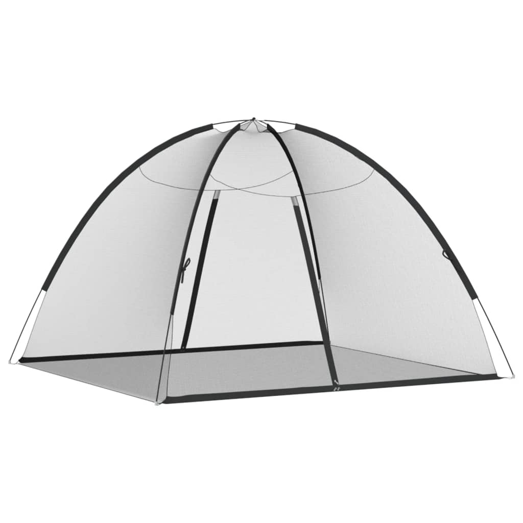 Myggnät med dörrar 220 mesh svart 200x180x135 cm