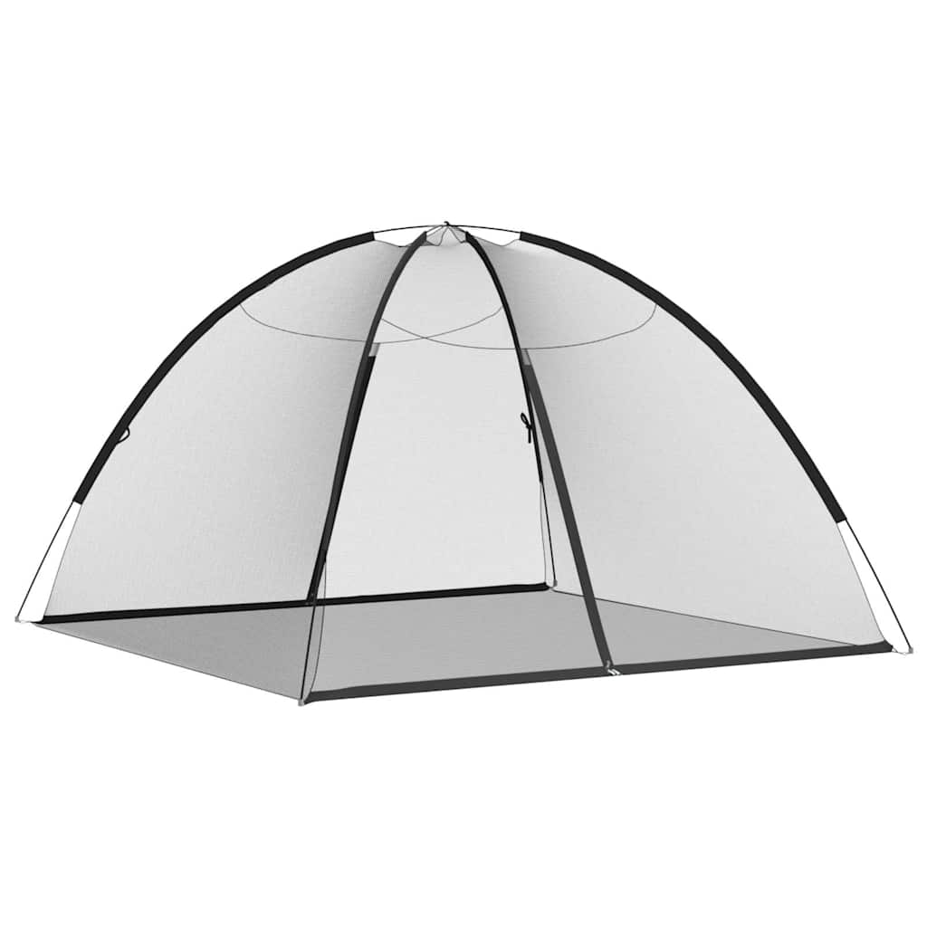 Myggnät med dörrar 220 mesh svart 200x200x135 cm