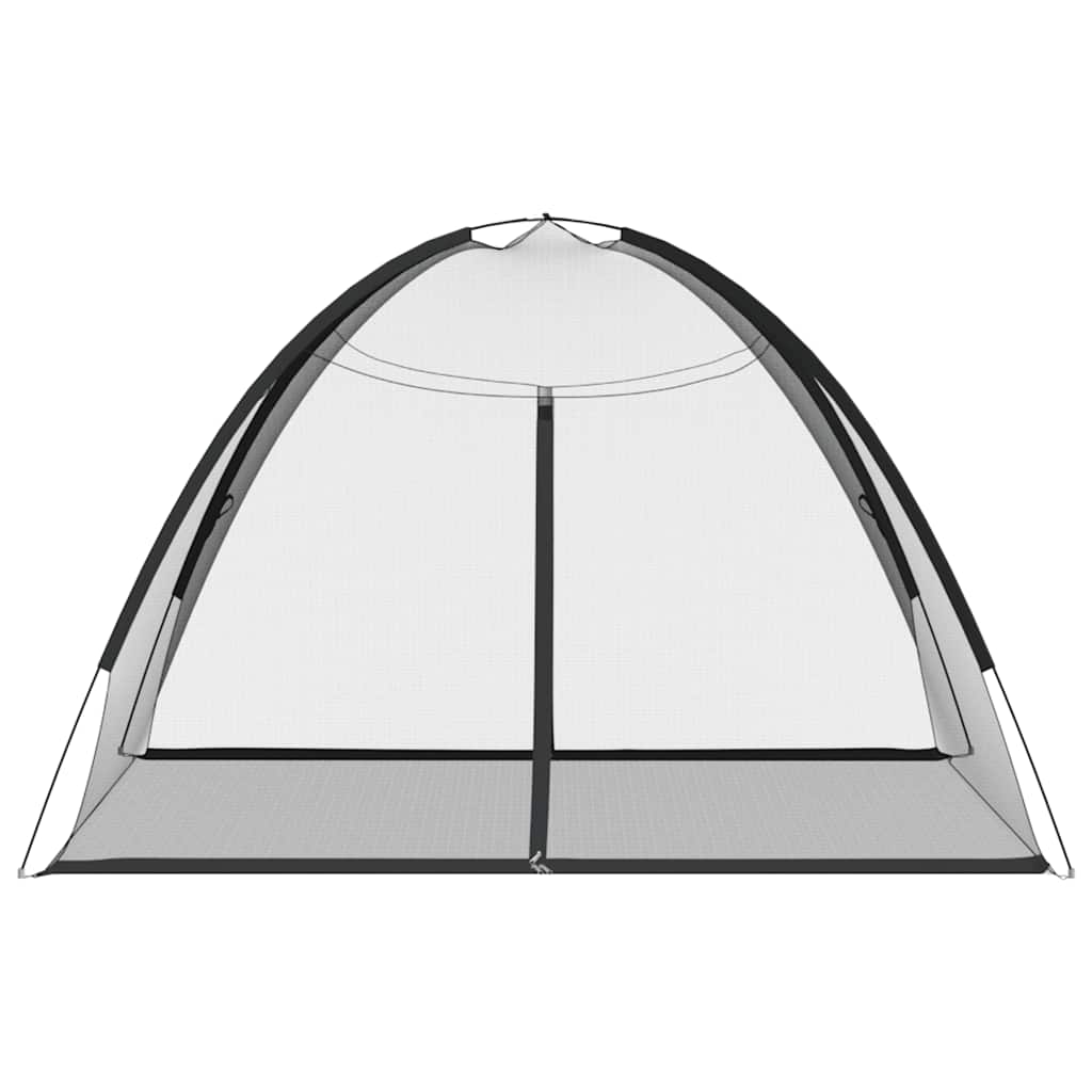 Myggnät med dörrar 220 mesh svart 200x200x135 cm