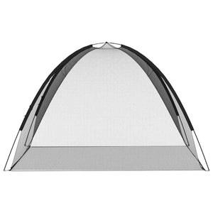 Myggnät med dörrar 220 mesh svart 200x200x135 cm