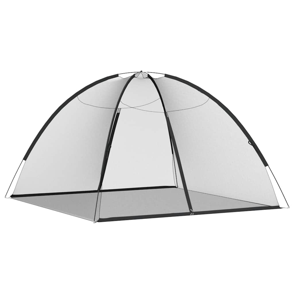 Myggnät med dörrar 220 mesh svart 200x200x135 cm