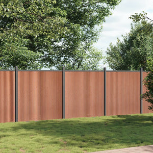 Staketpanel brun 526x186 cm WPC