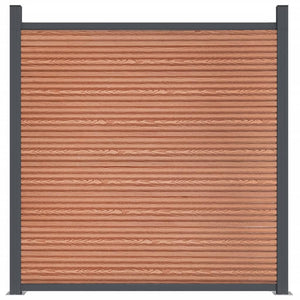 Staketpanel brun 526x186 cm WPC