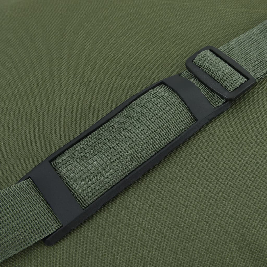 Fiskeväska vattentät mörkgrön oxford-tyg