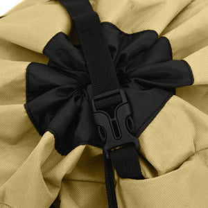 Vandringsryggsäck khaki 60 L oxford-tyg