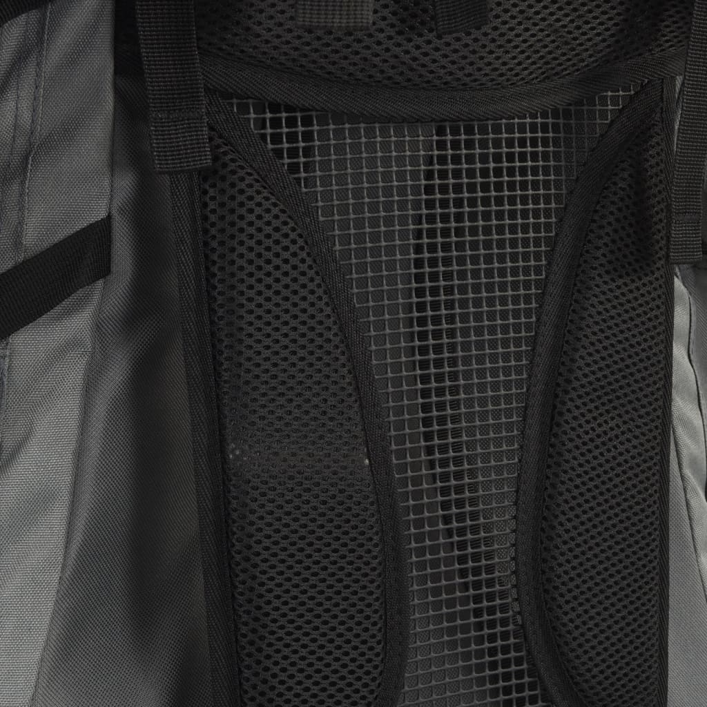 Vandringsryggsäck grå 100 L oxford-tyg