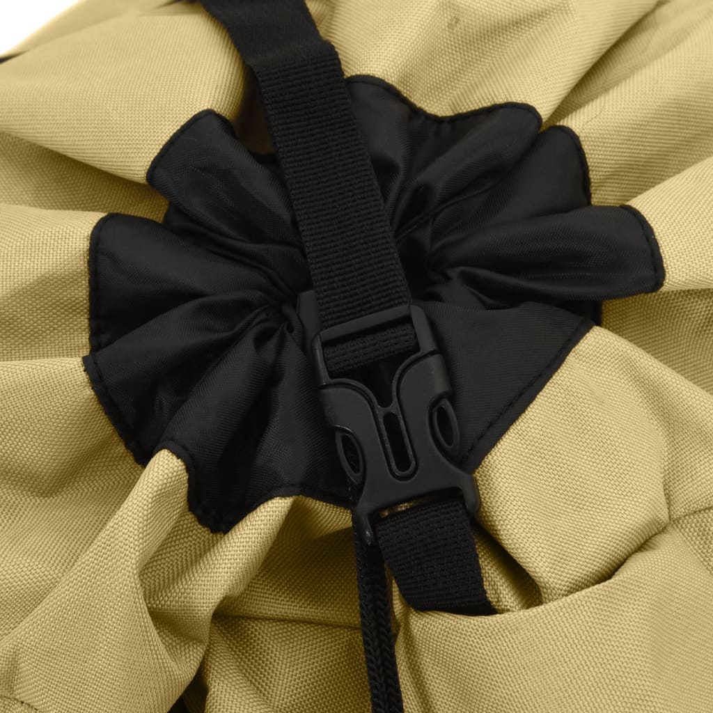 Vandringsryggsäck khaki 100 L oxford-tyg