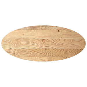 Bordsskiva 140x60x4 cm massiv ek oval