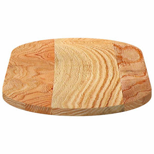 Bordsskiva ljusbrun 80x40x2 cm massiv ek oval