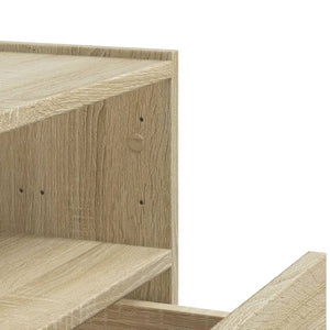 Väggmonterat sängbord sonoma-ek 45x30x35 cm