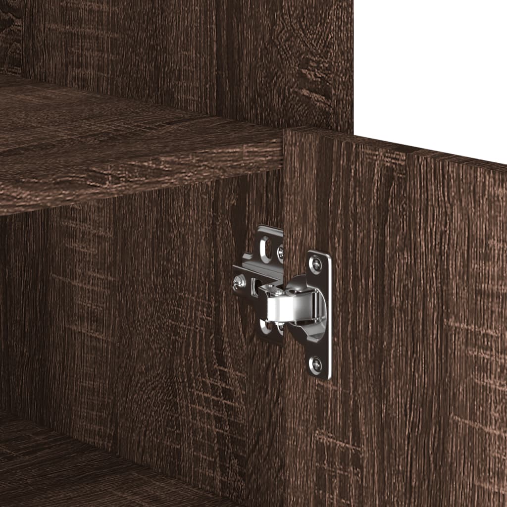 Byrå brun ek 45x35x75 cm konstruerat trä