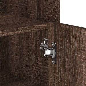 Byrå brun ek 45x35x75 cm konstruerat trä