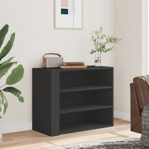 Väggskåp svart 75x35x60 cm konstruerat trä