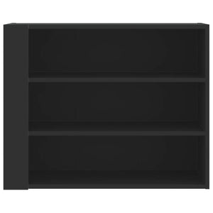 Väggskåp svart 75x35x60 cm konstruerat trä