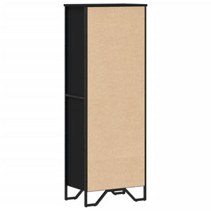 Bokhylla svart 50x31x137,5 cm konstruerat trä