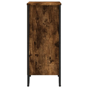 Bokhylla rökfärgad ek 80x31x74,5 cm konstruerat trä