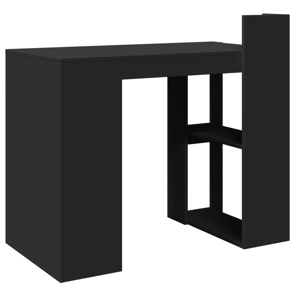 Skrivbord svart 103,5x56,5x94 cm konstruerat trä
