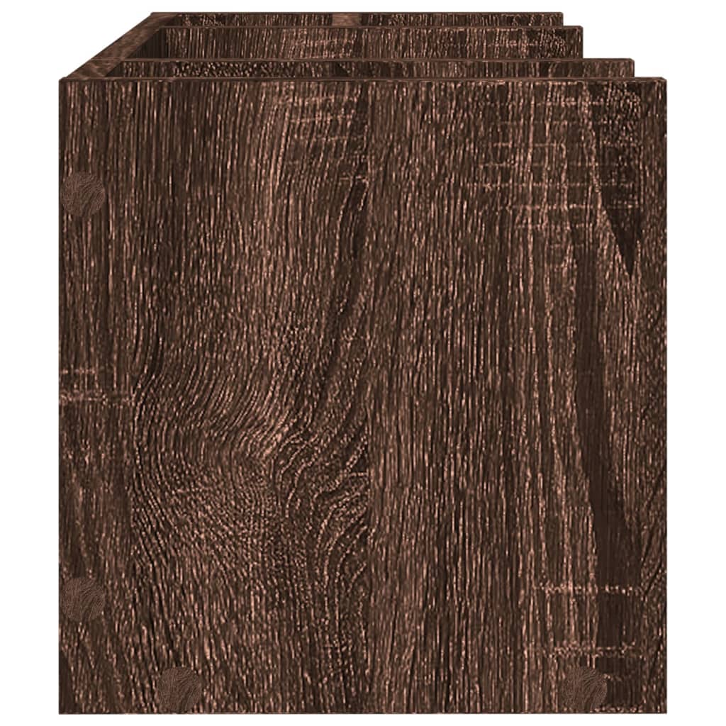 Skrivbordshyllor brun ek 44,5x24x25 cm konstruerat trä