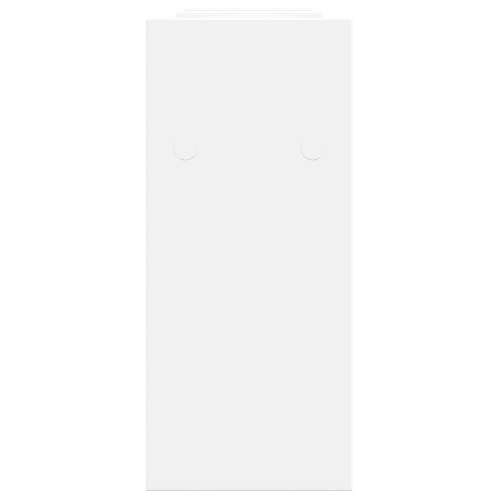 Skrivbordshylla vit 34,5x15,5x35,5 cm konstruerat trä