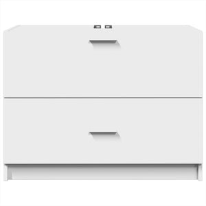 Tvättställsskåp vit 78x37x59 cm konstruerat trä