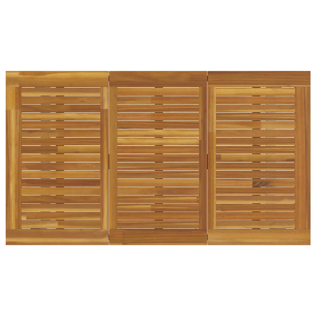 Trädgårdsmöbelset 7 pcs Grå Massivt Akaciaträ